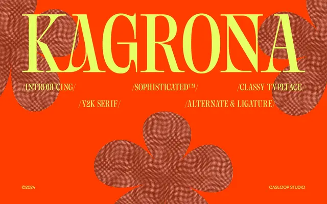 Kagrona specimen from Casloop Studio