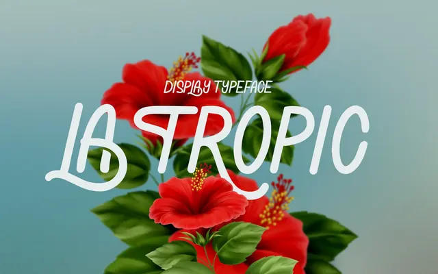 La Tropic specimen from Casloop Studio