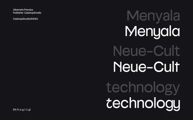 Neue Jothama specimen from Casloop Studio