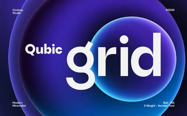 Qubic Grid specimen from Casloop Studio