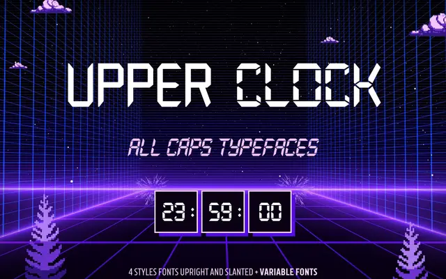 Upper Clock specimen from Casloop Studio