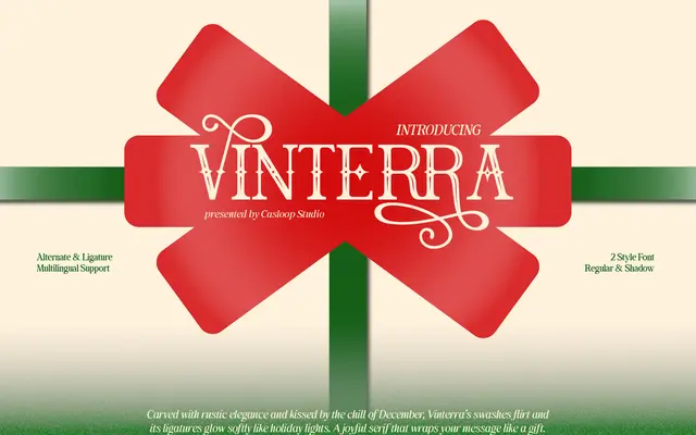 Vinterra specimen from Casloop Studio