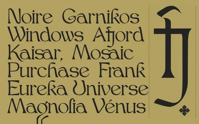 Bjork Serif specimen from CCS Type