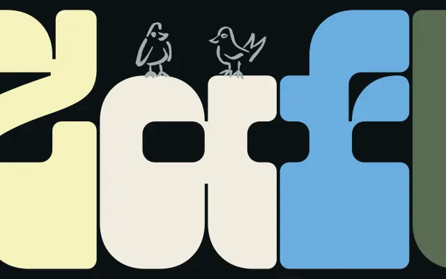 Zaft² specimen from Céline Hurka Type Foundry