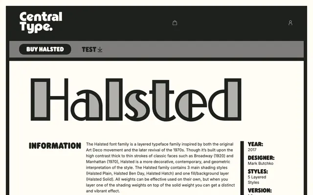 Halsted specimen from Central Type