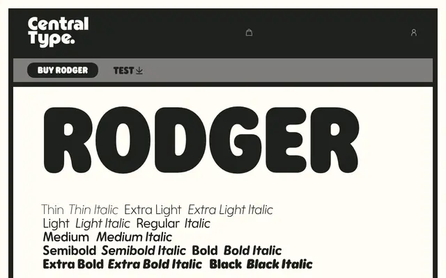 Rodger specimen from Central Type