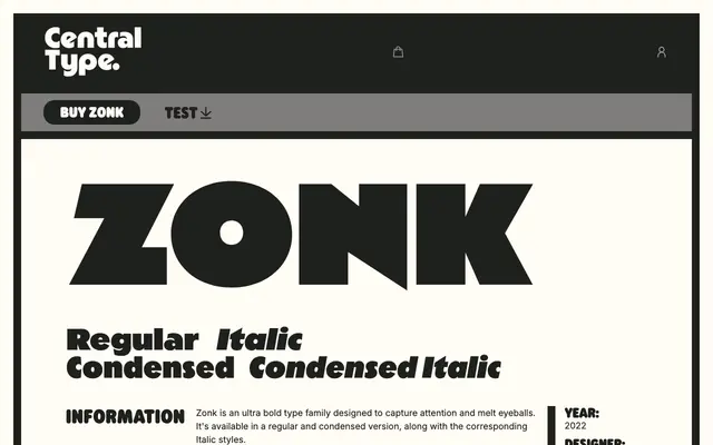 Zonk specimen from Central Type