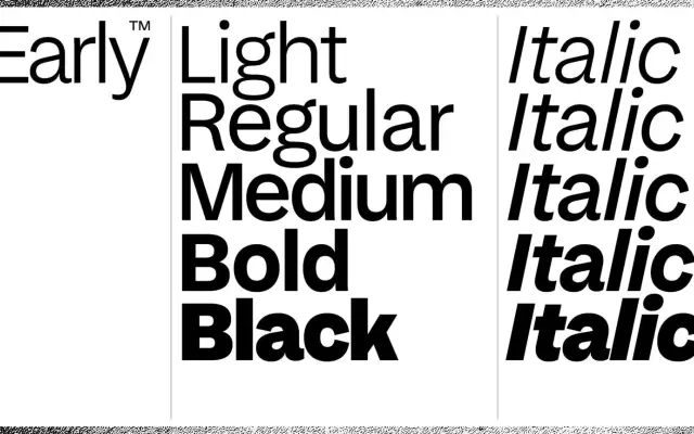 Early Sans™ specimen from Character Type