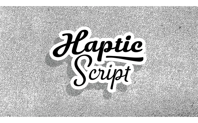 HapticScript specimen from Character Type