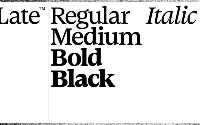 Late Serif specimen from Character Type