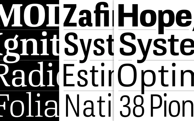 Medien Union specimen from Character Type