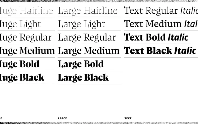 NewsSerif specimen from Character Type
