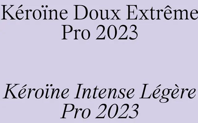 Kéroïne PRO specimen from Charlotte Rohde