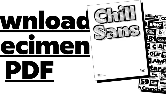Chill Sans specimen from Chill Type