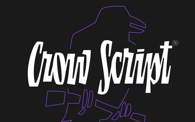 Crow Script specimen from Cinketype