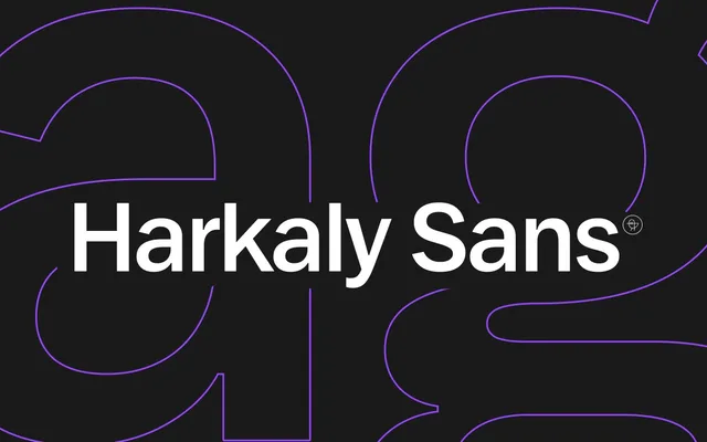 Harkaly Sans specimen from Cinketype