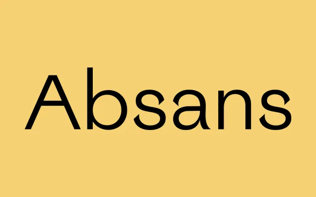 Absans Regular specimen from Collletttivo