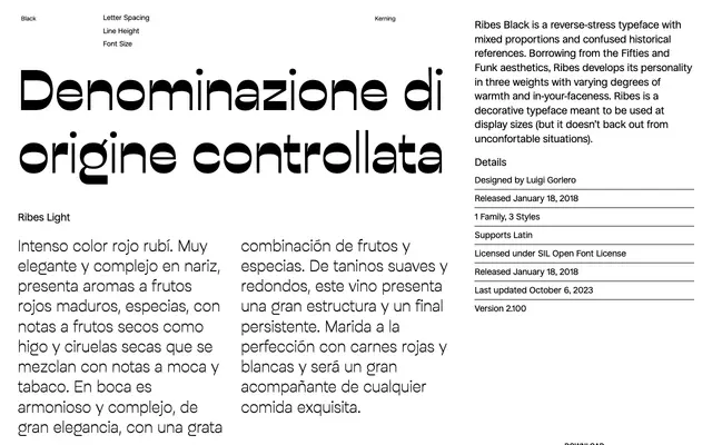 Ribes specimen from Collletttivo