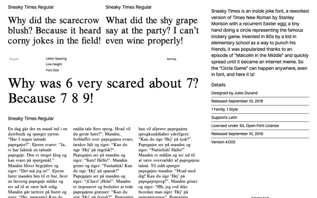 Sneaky Times specimen from Collletttivo
