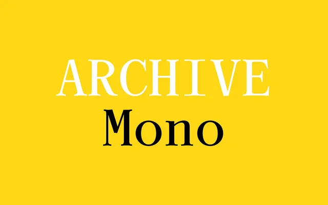 Archive Mono specimen from Colophon