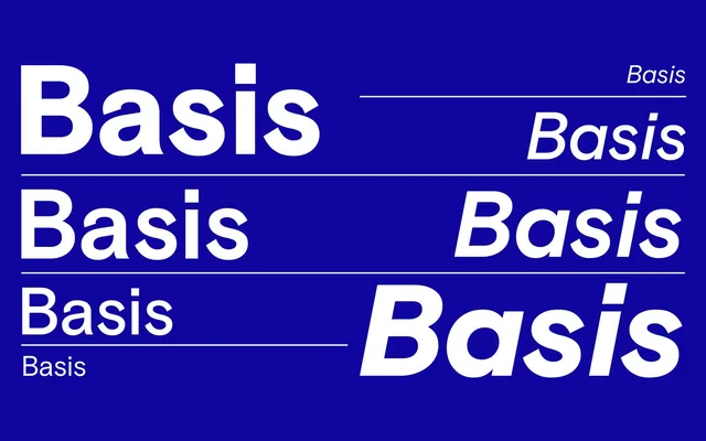 Basis Grotesque specimen from Colophon