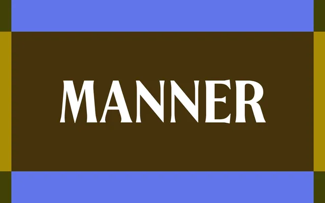 Manner specimen from Colophon