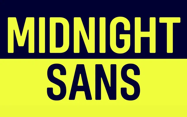 Midnight Sans specimen from Colophon