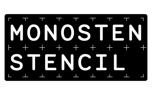 Monosten Stencil specimen from Colophon