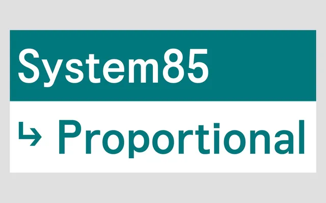 System85 specimen from Colophon