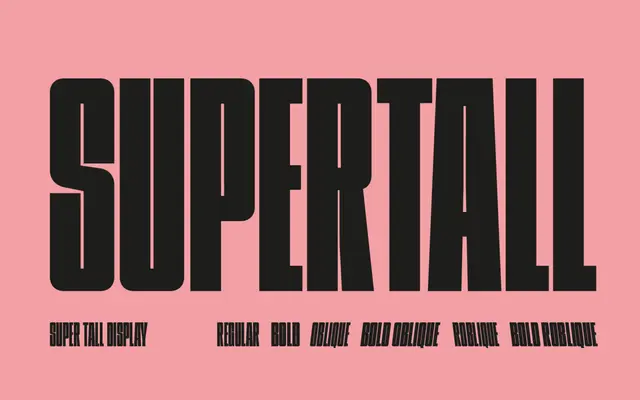Supertall Condensed specimen from Colt Type