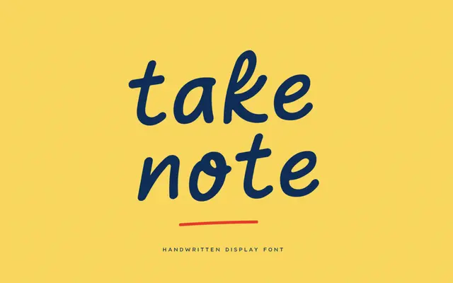 Take Note specimen from Colt Type