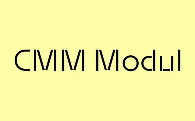 CMM Modul specimen from Comma Type