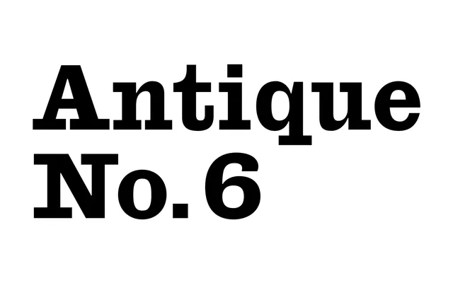 Antique No 6 specimen from Commercial Type