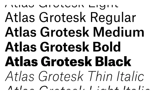Atlas specimen from Commercial Type