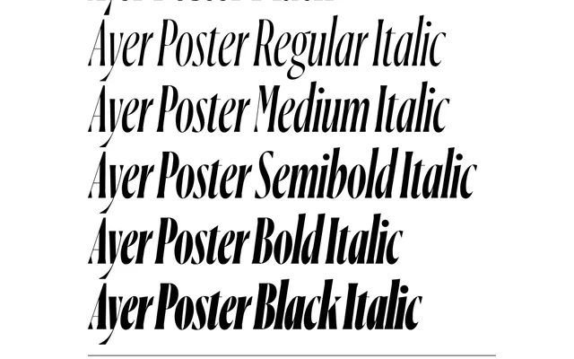 Ayer specimen from Commercial Type