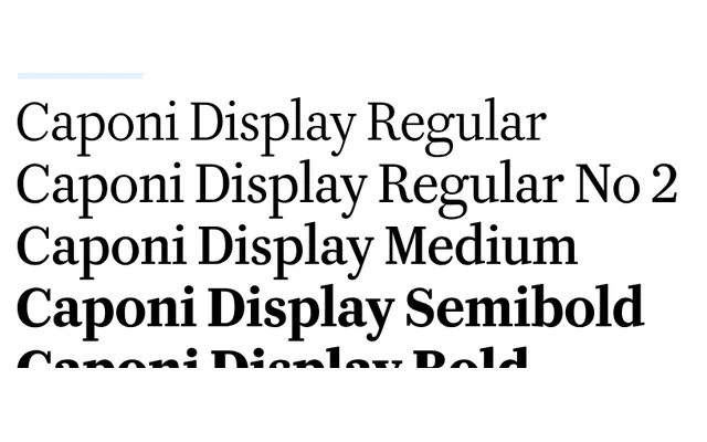 Caponi specimen from Commercial Type
