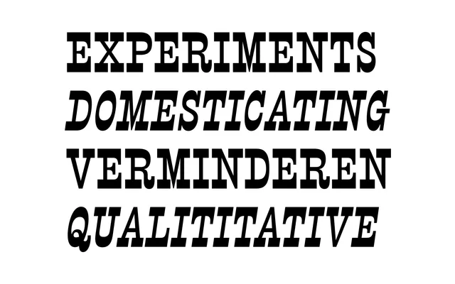 Caslon French Antique specimen from Commercial Type