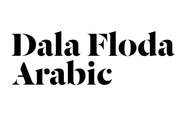 Dala Floda Arabic specimen from Commercial Type