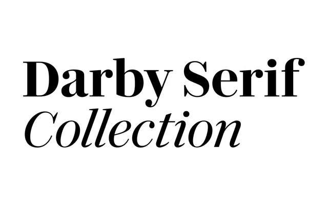 Darby Serif Collection specimen from Commercial Type