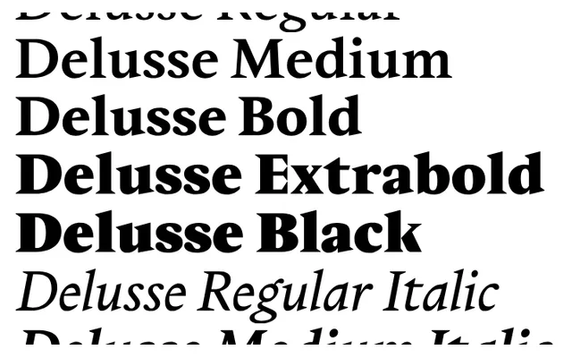 Delusse Family specimen from Commercial Type