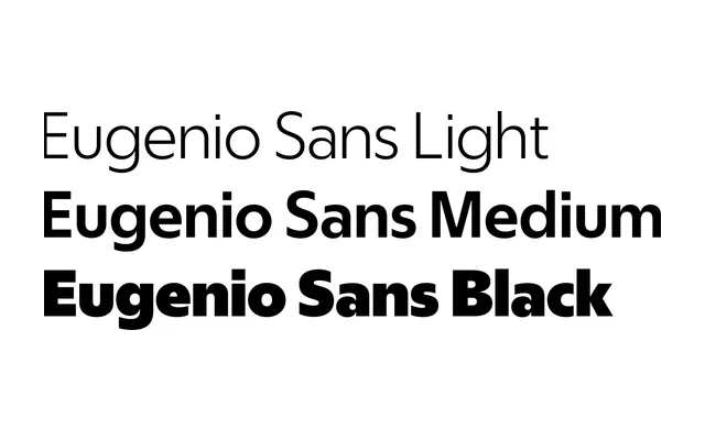 Eugenio Sans Collection specimen from Commercial Type