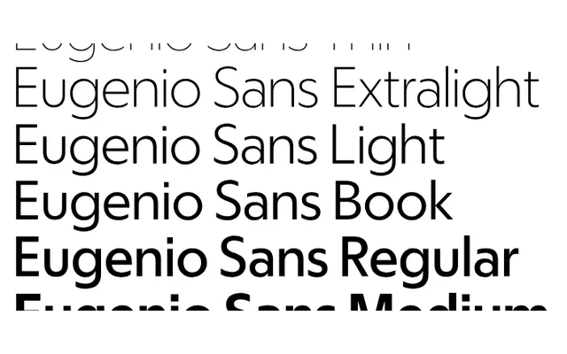 Eugenio Sans Collection specimen from Commercial Type