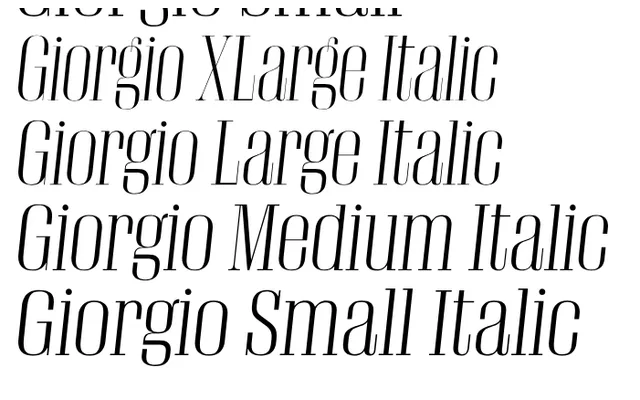 Giorgio specimen from Commercial Type