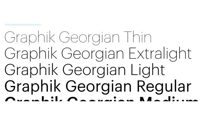 Graphik Georgian specimen from Commercial Type