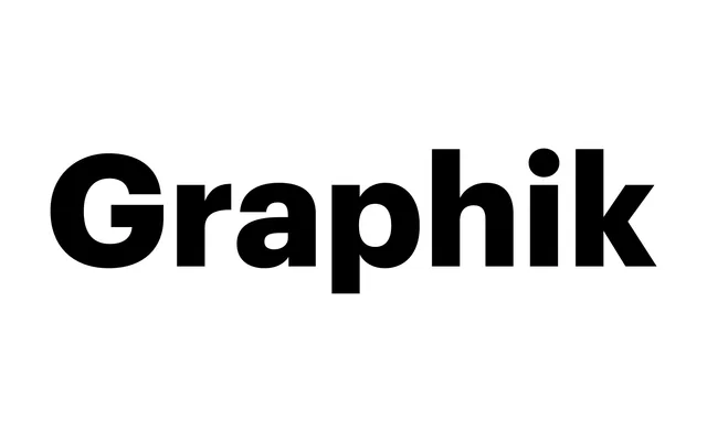 Graphik specimen from Commercial Type
