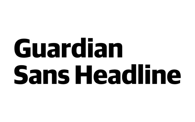 Guardian Sans specimen from Commercial Type