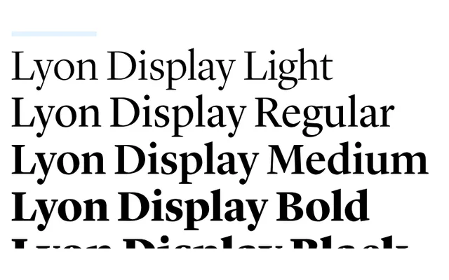 Lyon specimen from Commercial Type