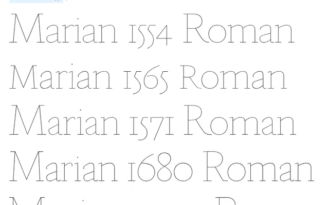 Marian specimen from Commercial Type