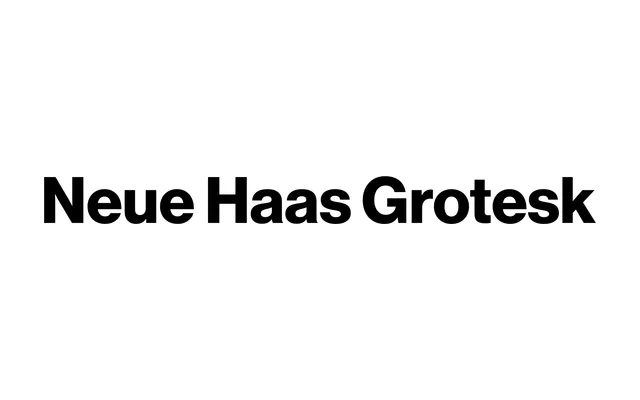 Neue Haas Grotesk specimen from Commercial Type