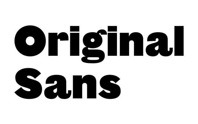 Original Sans specimen from Commercial Type